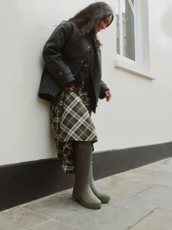 Next Vert kaki - Bottes de pluie hauteur genou doublées de fausse fourrure haut de gamme New