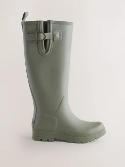 Next Vert kaki - Bottes de pluie hauteur genou doublées de fausse fourrure haut de gamme New