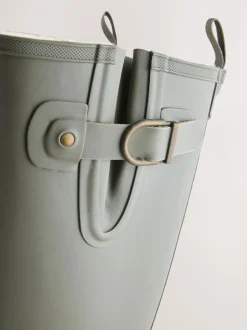 Next Vert kaki - Bottes de pluie hauteur genou doublées de fausse fourrure haut de gamme New