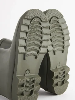 Next Vert kaki - Bottes en caoutchouc avec doublure chaude Sale