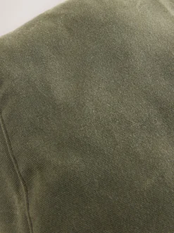 Next Vert kaki - Casquette plate en toile cirée Discount