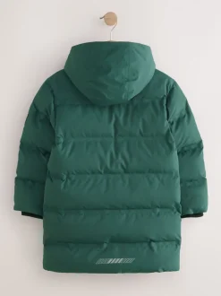 Next Vert kaki - Doudoune imperméable à Gamme longue doublée de polaire (3-17ans) Online