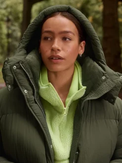 Next Vert kaki - Manteau long rembourré imperméable Best