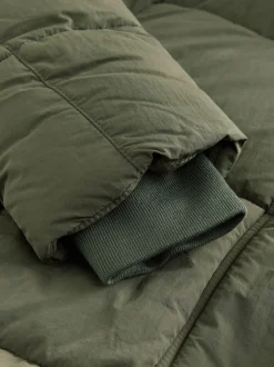 Next Vert kaki - Manteau long rembourré imperméable Best