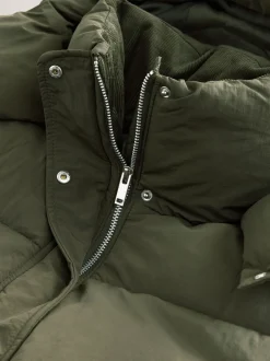 Next Vert kaki - Manteau long rembourré imperméable Best