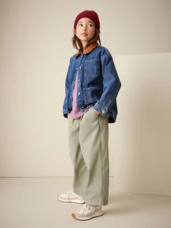 Next Vert kaki - Pantalon Barrel Pullon (3-16ans) Best