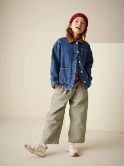 Next Vert kaki - Pantalon Barrel Pullon (3-16ans) Best