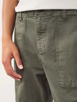 Next Vert kaki - Pantalons Authentiques riches en Coton Extensible Online