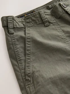 Next Vert kaki - Pantalons Authentiques riches en Coton Extensible Online