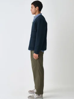 Next Vert kaki - Pantalons chinos extensibles à double pli Online