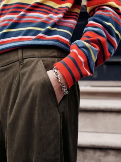 Next Vert kaki - Short long en faux daim Sale