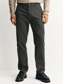 Next - Slim Fit (Slim Fit) - Pantalon chino stretch Vert kaki Discount