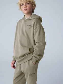 smALLSAINTS - Oversized Underground Pullover Sweat-shirt à capuche Vert kaki Best
