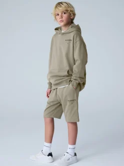 smALLSAINTS - Oversized Underground Pullover Sweat-shirt à capuche Vert kaki Best