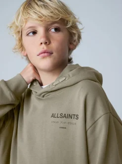 smALLSAINTS - Oversized Underground Pullover Sweat-shirt à capuche Vert kaki Best