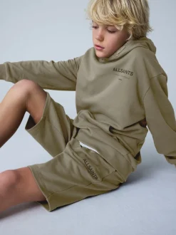 smALLSAINTS - Oversized Underground Pullover Sweat-shirt à capuche Vert kaki Best