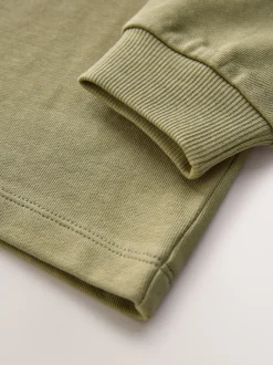 Next - T-shirt épais décontracté à manches longues (3-16ans) Vert kaki Hot