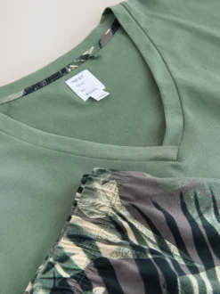 Next Vert kaki palmier - Ensemble pyjama short Sale