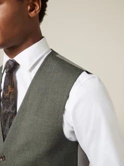 Next Vert marron - Gilet extensible Motionflex à coupe régulière New