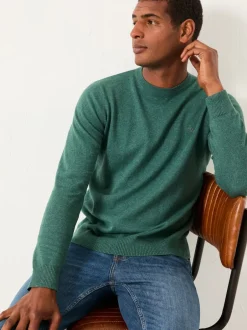 Fat Face Vert émeraude - Pull FatFace en maille à Col rond Online