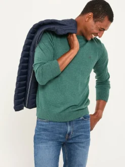 Fat Face Vert émeraude - Pull FatFace en maille à Col rond Online