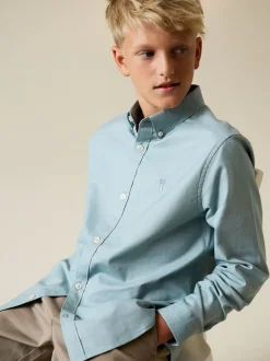 Next - Chemise Oxford (3-16ans) Vert minéral Outlet