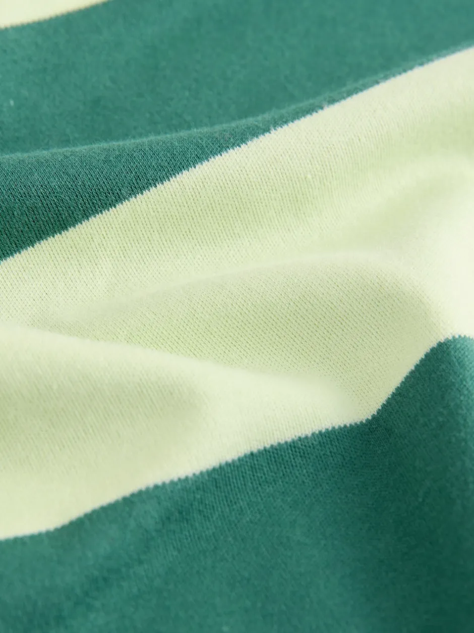 Next - T-shirt oversize décontracté boxy épais à col ras du cou Vert Monochrome Outlet