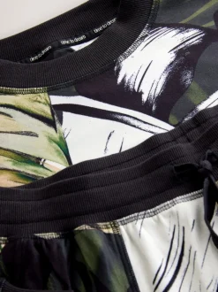 Next Vert motif feuilles - Pyjama confortable à manches longues Online