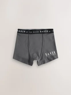 Baker by Ted Baker Vert multicolore - Lot de 5 boxers garçon Discount