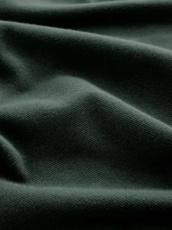 Next - Ajustement régulier - Polo Manches courtes Pique Vert olive Discount