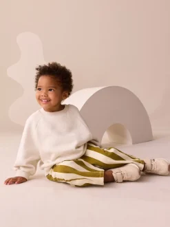 Next Vert olive - Pantalons à rayures (3mois-7ans) Sale