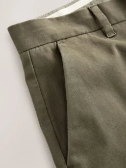 Next - Slim Fit (Slim Fit) - Pantalon chino stretch Vert olive Online
