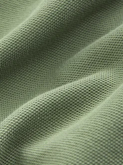 Next - Ajustement régulier - Polo Manches courtes Pique Vert olive clair Online