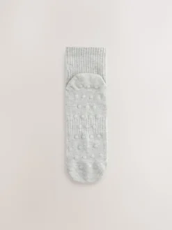 self. Vert sauge/Crème/Gris - soi-même. Lot de 3 paires de chaussettes raccourcies à logo brodé à la cheville Sale