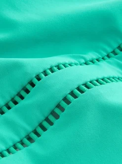 Next Vert turquoise - Maillot de bain gainant avec contrôle du ventre haut New