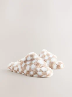 Next Vert/Blanc - Chaussons Curseur à carreaux Online