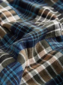 Next Vert/bleu à carreaux - Chemise patchwork à manches longues (3mois -7ans) Sale