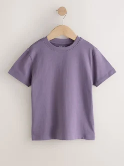 Next - Lot de 4 t-shirts à manches courtes (3-16 ans) Vert/bleu/jaune/violet Outlet