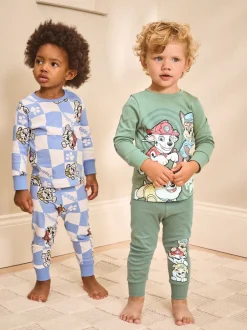 Next Vert/bleu/rouge Paw Patrol - Lot de 3 pyjamas Snuggle sous licence (9mois -9ans) New