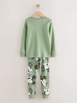 Next Vert/écru Mickey Mouse - Lot de 3 pyjamas Snuggle sous licence (9mois -10ans) Best