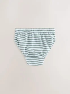 Next Vert/Écru Rayure - Paquet de slips 5 (1.5-16ans) New