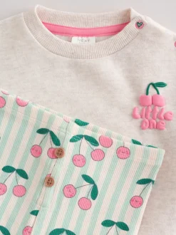 Next Vert/Gris - Ensemble 2 Pieces pour Sweat-shirt et Leggings BÉBÉ (0mois-2ans) Clearance