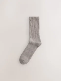 Next Vert/neutre - Lot de chaussettes épaisses brodées 10 Discount