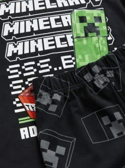 Next Vert/Noir - Lot de 2 pyjamas courts sous licence Minecraft (5-14ans) Best