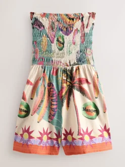 Next vert/rose - Combinaison bandeau froncée Online