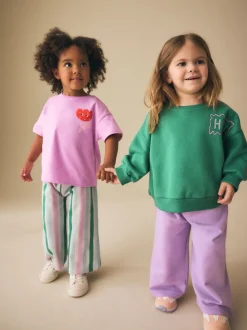 Next vert/rose - Ensemble haut et pantalon Lot 2 (3mois à7ans)