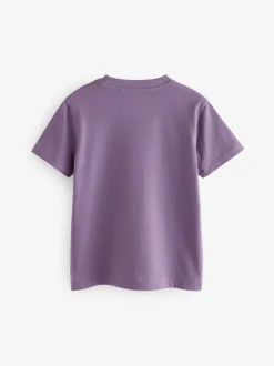 Next Vert/Rouge/Camel/Violet - Lot de 4 petits t-shirts graphiques à manches courtes (3-16ans) Best