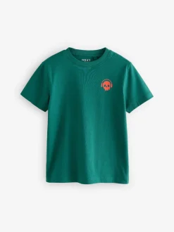 Next Vert/Rouge/Camel/Violet - Lot de 4 petits t-shirts graphiques à manches courtes (3-16ans) Best