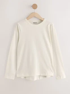 Next Vert/violet/bleu/écru/rose - T-shirt à manches longues en coton 100% 5 Pack New