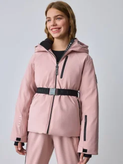 Baker by Ted Baker Veste de ski imperméable rose à ceinture